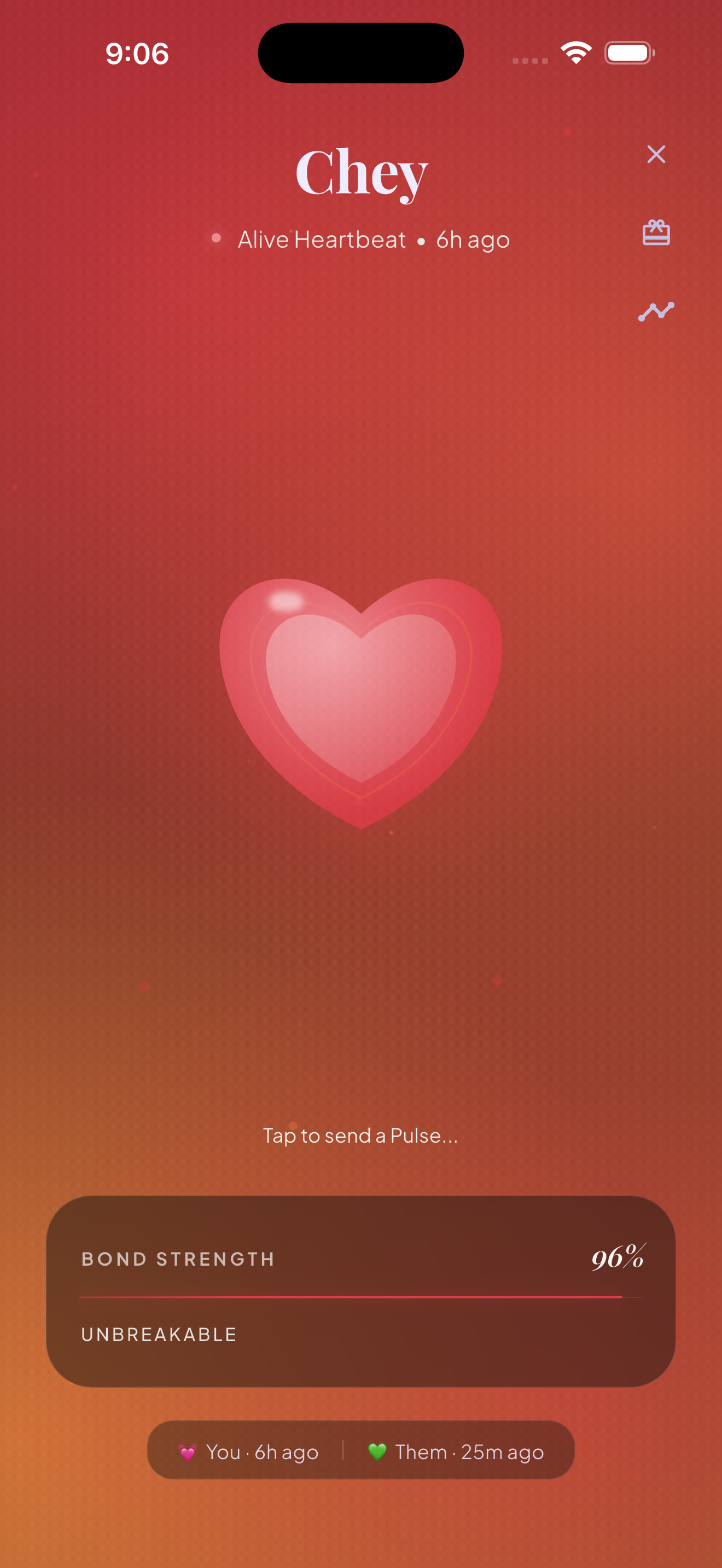TOUN — the moment a heartbeat is sent